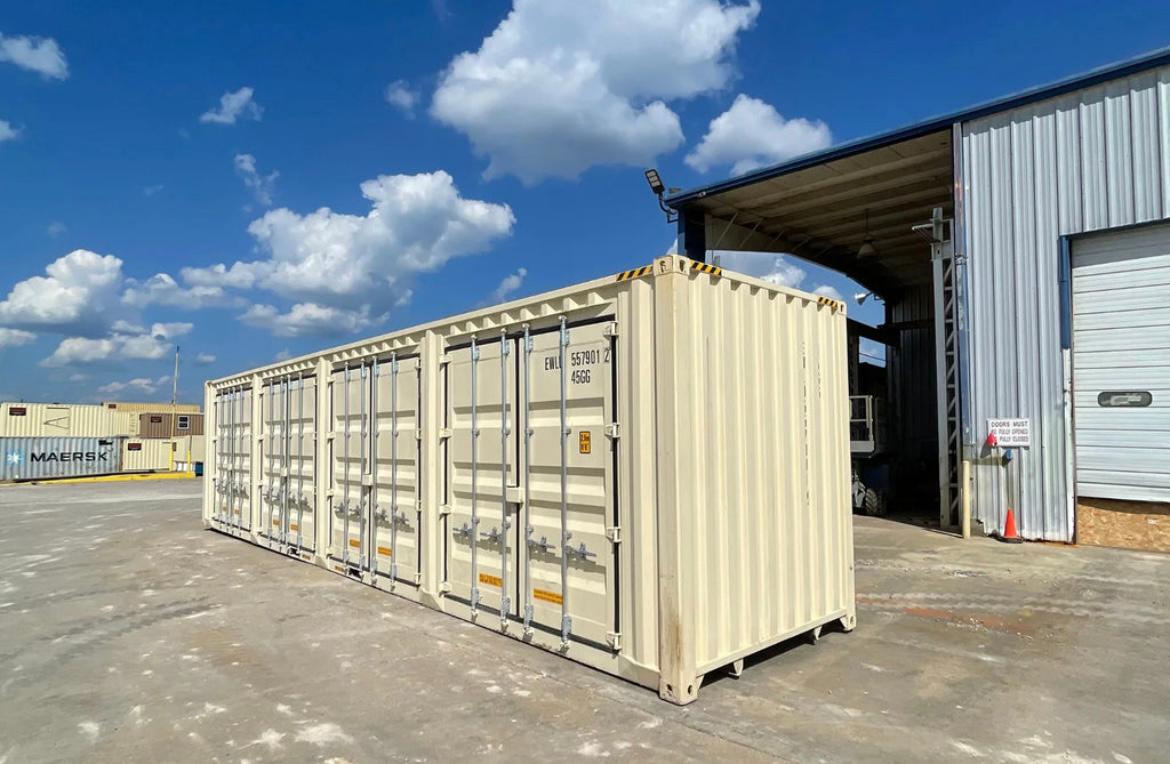 CONTENEDOR MARITIMO DE 40 PIES NUEVO HIGH CUBE Y CON PUERTAS LATERALES
